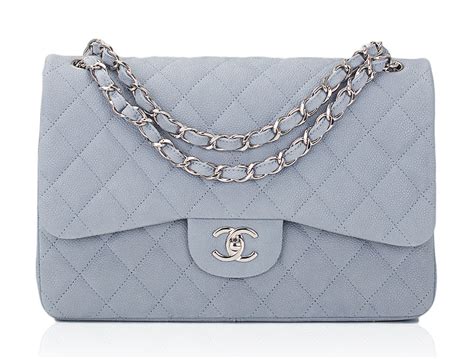 chanel light blue vintage checkered bag|pre owned chanel bag.